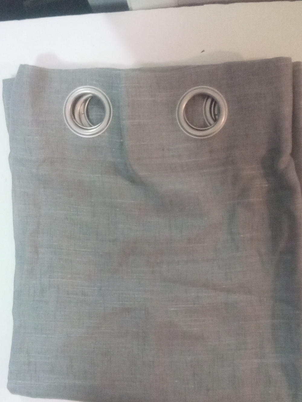 Archaeo Gray Woven Grommet Window Curtain Panel 63" NWT $65